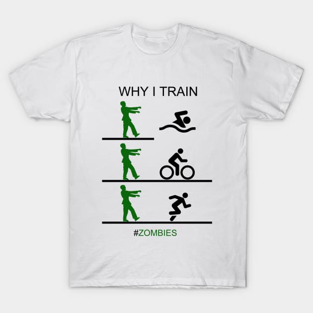 Triathlon Training T-Shirt by TriHarder12